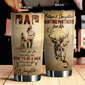 Custom Deer Tumbler For Dad - Thegiftio UK