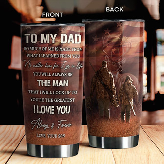 Custom Deer Tumbler For Dad - Thegiftio UK