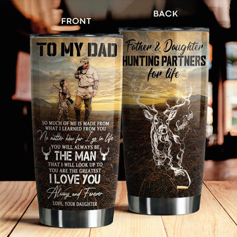 Custom Deer Tumbler For Dad - Thegiftio UK