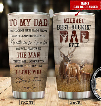Custom Deer Tumbler For Dad - Thegiftio UK