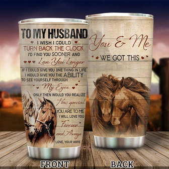 Custom Horse Couple Tumbler - Thegiftio