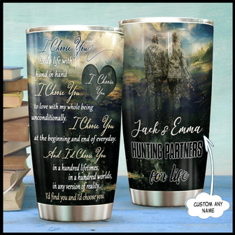 Custom Hunting Couple Tumbler - Thegiftio UK