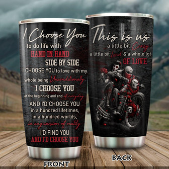 Custom I Choose You Biker Tumbler - Thegiftio UK