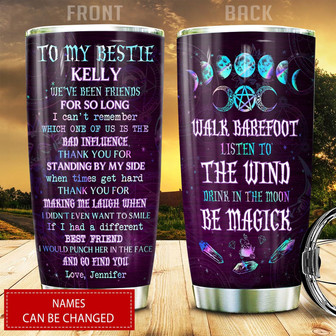 Custom To My Bestie Witch Tumbler - Thegiftio UK