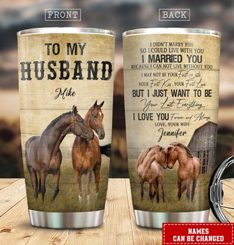 Custom To My Husband Tumbler - Thegiftio UK