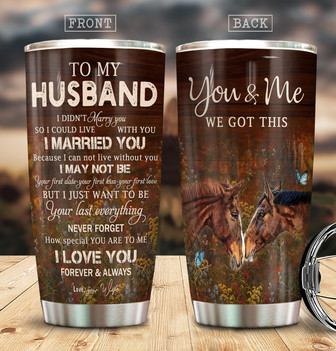 Custom To My Husband Tumbler - Thegiftio UK