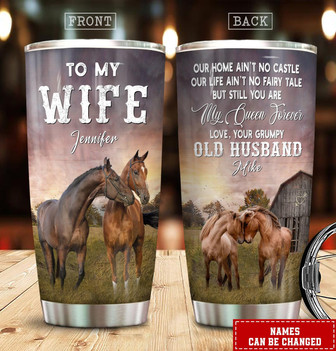 Custom To My Wife Tumbler - Thegiftio UK