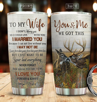 Custom To My Wife Tumbler - Thegiftio UK