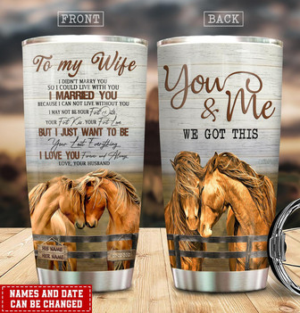Custom To My Wife Tumbler - Thegiftio UK