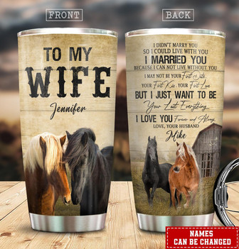 Custom To My Wife Tumbler - Thegiftio UK