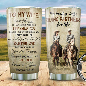 Custom To My Wife Tumbler - Thegiftio UK