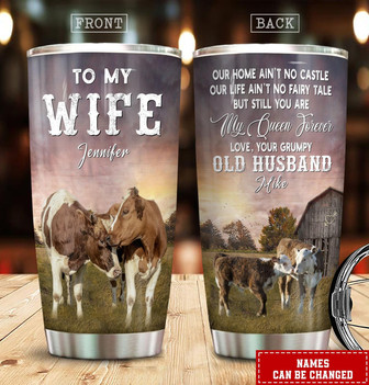 Custom To My Wife Tumbler - Thegiftio UK