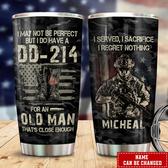 Custom Veteran Tumbler - Thegiftio UK
