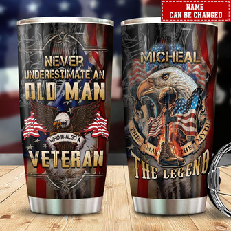 Custom Veteran Tumbler - Thegiftio UK