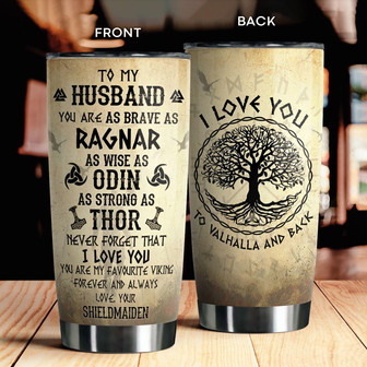 Custom Viking Couple Tumbler - Thegiftio UK