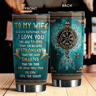 Custom Viking Couple Tumbler - Thegiftio UK
