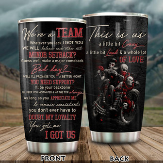 Custom We're A Team Tumbler - Thegiftio UK
