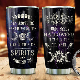 Custom Witch Tumbler - Thegiftio UK