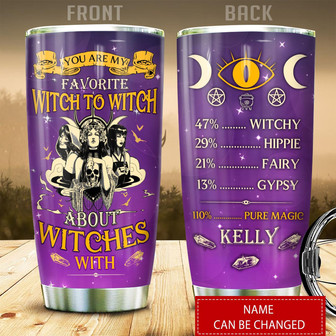 Custom Witch Tumbler - Thegiftio UK