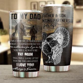 Turkey To My Dad You Are The Man I Look Up To Tumblerbirthday Gift Christmas Gift Father'S Day Gift For Father Dad From Daughter Son - Thegiftio UK