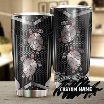 Turtle Cool Metal Personalized Tumblerturtle Presentunique Tumblerbirthday Christmas Gift For Turtle Lover - Thegiftio UK