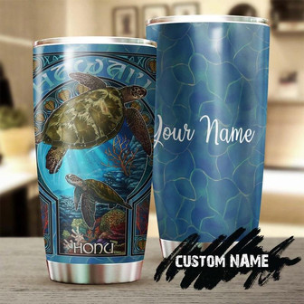 Turtle Hawaii Honu Personalized Tumblerturtle Presentunique Tumblerbirthday Christmas Gift For Turtle Lover - Thegiftio UK