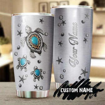 Turtle Lover Jewelry Bohemian Style Personalized Tumblerboho Turtle Tumblergypsy Gift Bohemian Gift For Her For Turtle Lover - Thegiftio UK