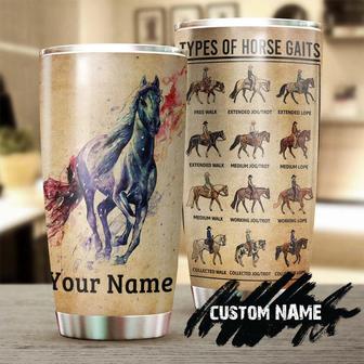 gift For Her Gift For Him, Horse Stainless Steel 20oz Tumbler, Types Of Horse Gaits Beautiful Horse Personalized Tumbler gift For Horse Lover Horse Rider - Thegiftio UK