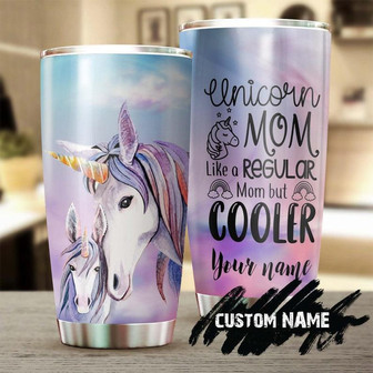 Unicorn Momlike Normal Mom Except Much Cooler Personalized Tumblerbirthday Gift Christmas Gift Mother'S Day Gift For Mom From Son Daughter - Thegiftio UK