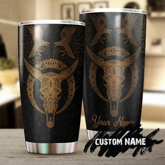 Viking Skull Unique Cool Personalized Fancy Unique Tumblerskull Tumblerskull Birthday Gift Christmas Gift For Her For Him - Thegiftio UK