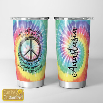 What A Wonderful World Personalized Tumbler - Thegiftio UK