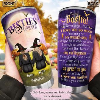 Witch Besties Forever Stainless Steel Tumbler - Thegiftio UK