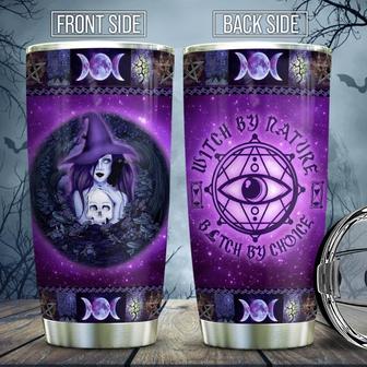 Witch By Nature Wicca Galaxy Stainless Steel Tumbler - Thegiftio UK