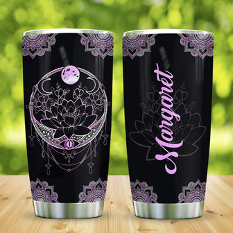 Witch Mandala Personalized Stainless Steel Tumbler - Thegiftio UK