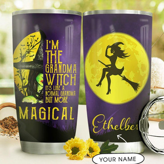 Witch Personalized Stainless Steel Tumbler - Thegiftio UK