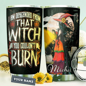 Witch Personalized Stainless Steel Tumbler - Thegiftio UK
