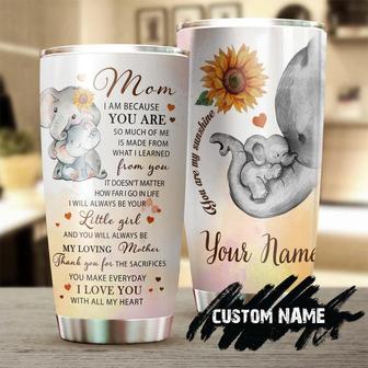 You Are My Sunshine I Love You Mom Elephant Personalized Tumblersunflower Tumbler Gift For Sunflower Lover Mother'S Day Giftgift For Mom - Thegiftio UK