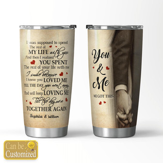 You & Me Personalized Tumbler - Thegiftio UK