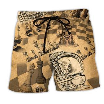 Chess Amazing Love It Vintage Beach Short - Seseable