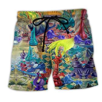 Chess Magical World Style Beach Short - Seseable