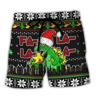 Christmas Godzila Falalalala Xmas Beach Short | Favorety DE