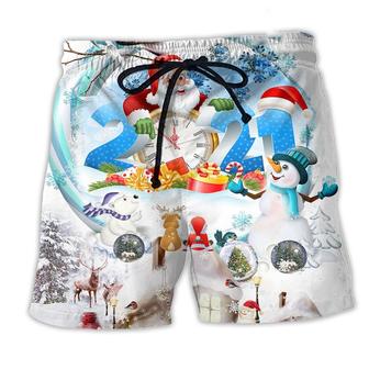 Christmas Have A Sparkling New Year Beach Short - Seseable