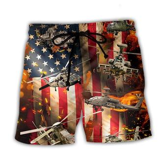 Combat Aircrafts US Army Style Beach Short - Seseable