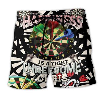 Darts Is A Tight Happiness Beach Short - Seseable