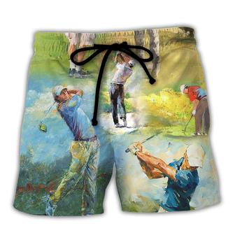 Golf Don't Be Jealous Just Because You Can't Play Golf Like Me Beach Short - Seseable