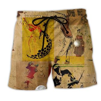 Golf Is A Game Not Just Of Manner But Of Morals Vintage Beach Short - Seseable