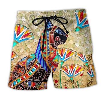 Hippie Egypt Cat Amazing Style Beach Short - Seseable