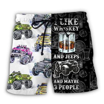 Jeep I Like Whiskey And Jeeps Beach Short | Favorety