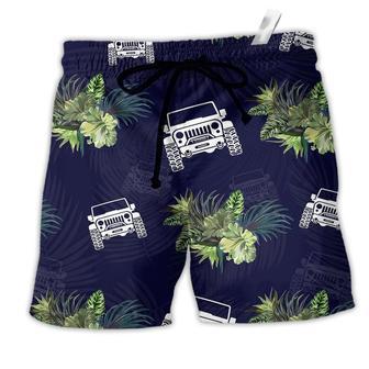 Jeep Tropical Floral Blue Beach Short | Favorety DE