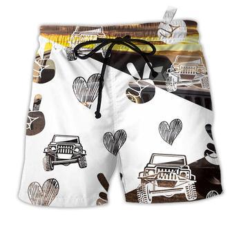 Jeep When It Get Hot Heart Beach Short | Favorety UK